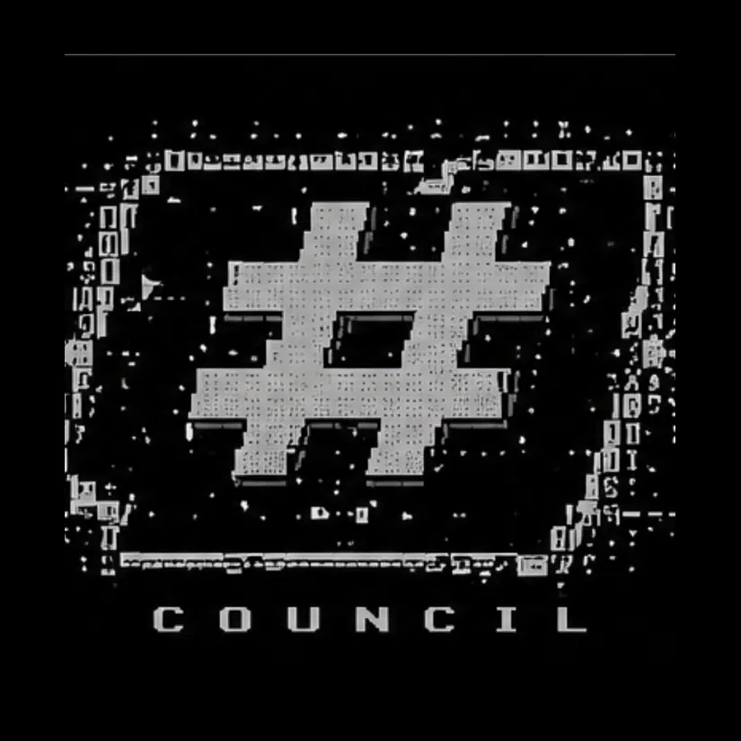 Corrupted ASCII Council hash mark